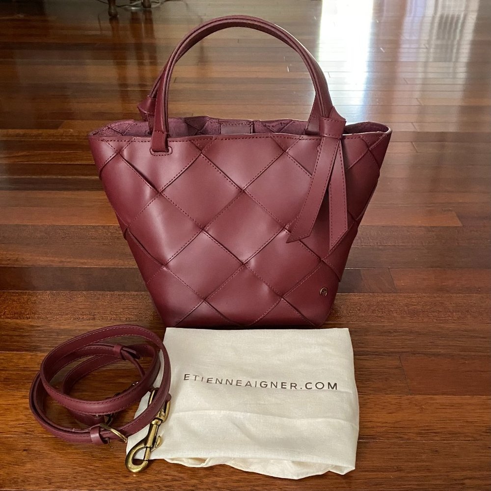 Etienne Aigner Ella Small Woven Satchel